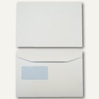 Kuvertierhüllen DIN C5 162 x 229 mm 100g/qm Fenster offset weiß 500 St.
