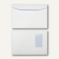 Kuvertierhüllen DIN C5 162 x 229 mm 90g/qm Fenster offset weiß 500 St.