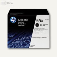 Toner Doppelpack Nr. 55X für Laserjet P3010