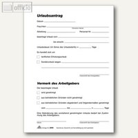 Urlaubsantrag-Block Formular