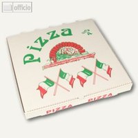 Pizzakartons Italienische Flagge
