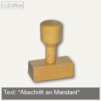 Vorgangsstempel Abschrift an Mandant