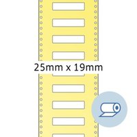 Rollenetiketten - 25 x 19 mm