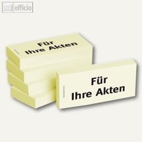 Haftnotizen bedruckt: Für Ihre Akten