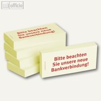 Haftnotizen Bitte beachten Sie unsere neue Bankverbindung