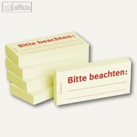 Haftnotizen bedruckt: Bitte beachten:.......