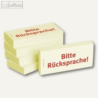 Haftnotizen bedruckt: Bitte Rücksprache!