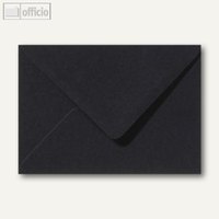 Briefumschläge 110 x 156 mm nassklebend ohne Fenster schwarz 500St.