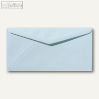 Briefumschläge 110 x 220 mm DL nassklebend ohne Fenster hellblau 500St.