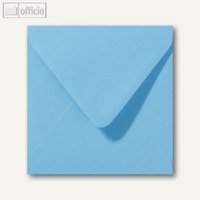 Farbige Briefumschläge 160 x 160 mm nassklebend ohne Fenster ozeanblau 500St.