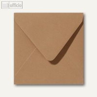 Farbige Briefumschläge 160 x 160 mm nassklebend ohne Fenster braun 500St.
