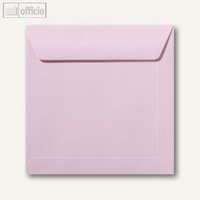 Farbige Briefumschläge 190 x 190 mm nassklebend ohne Fenster hellrosa 500 St.