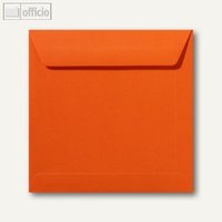 Farbige Briefumschläge 190 x 190 mm nassklebend ohne Fenster dunkelorange 500 St.