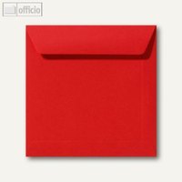 Farbige Briefumschläge 190 x 190 mm nassklebend ohne Fenster korallenrot 500 St.