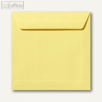 Farbige Briefumschläge 220 x 220 mm nassklebend ohne Fenster kanariengelb 500St.