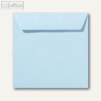 Farbige Briefumschläge 220 x 220 mm nassklebend ohne Fenster laguneblau 500St.