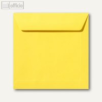 Farbige Briefumschläge 220x220mm nasskleb. ohne Fenster butterblumengelb 500St.