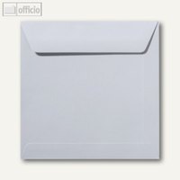 Farbige Briefumschläge 220 x 220 mm nassklebend ohne Fenster delfingrau 500St.