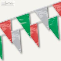 Wimpelkette grün/weiß/rot