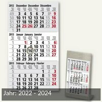 Kalendarium für 3-Monats-Tischaufstellkalender