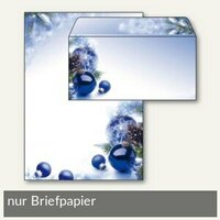 Weihnachtspapier Blue Harmony