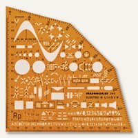 Ausbildungs-Schablone Elektrowinkel - 155 x 155 x 1.2 mm