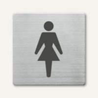 quadratische Piktogramme WC Damen