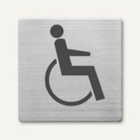 quadratische Piktogramme WC Behinderte