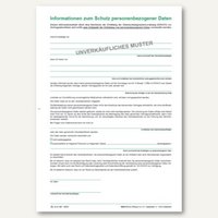 Informationsblatt Informationen zum Schutz personenbezogener Daten