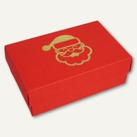 Geschenkbox GOLDENER WEIHNACHTSMANN L