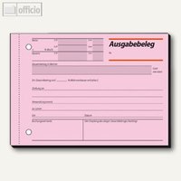 Formular Ausgabebeleg rosa DIN A6 quer 50 Blatt