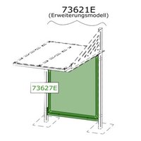 Rückwandverkleidung für Fahrradüberdachung CONVI Erweiterungsmodul
