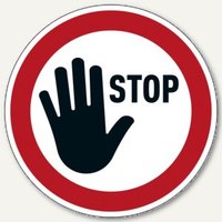 Gebotsaufkleber STOP