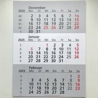 Ersatzkalendarium für 3-Monats-Wandkalender