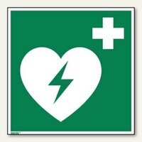 Hinweisschild Defibrillator