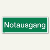 Hinweisschild Notausgang