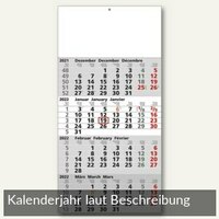 4-Monats-Wandkalender - 30 x 60 cm