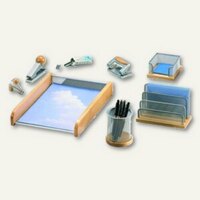 Artikelbild: Schreibtisch-Set aus Naturholz & Metall