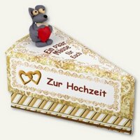 Artikelbild: Geschenkschachtel Tortenstück Zur Hochzeit