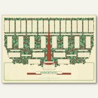 Schmuck-Ahnentafel für 5 Generationen