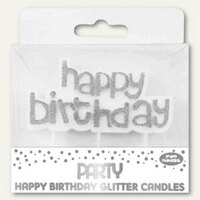 Artikelbild: Kuchenkerze Happy Birthday zum Einstecken in Kuchen