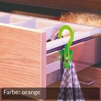 Haken mit Klammer