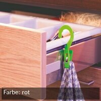 Haken mit Klammer
