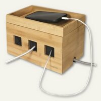 Kabelbox aus Bambus