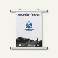 Plakatschienen zum Aufhängen