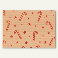 Weihnachts-Geschenkpapier Xmas Zuckerstangen