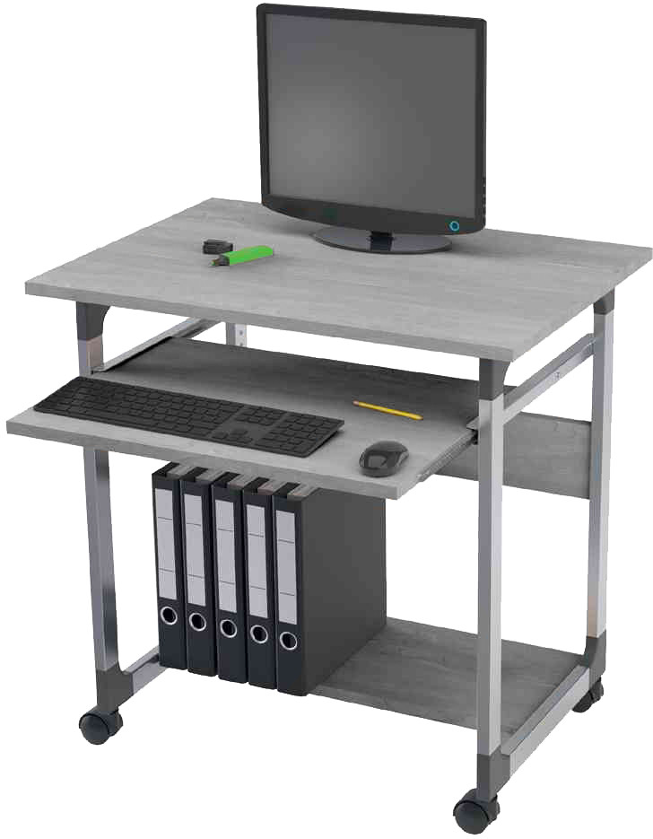 Durable PCArbeitsplatz SYSTEM Computer Trolley 75 FH, 379610