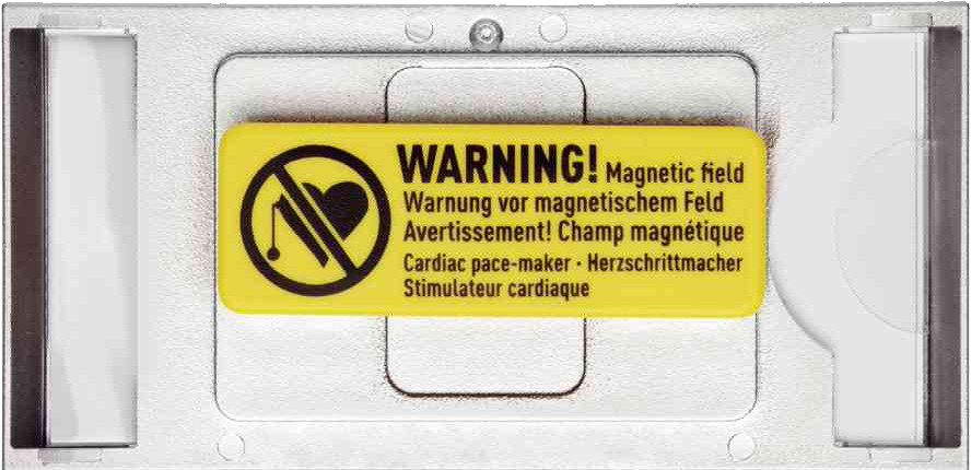 silber 34 x 74 mm 10 Stück 854223 Durable Namensschild Classic mit Magnet 