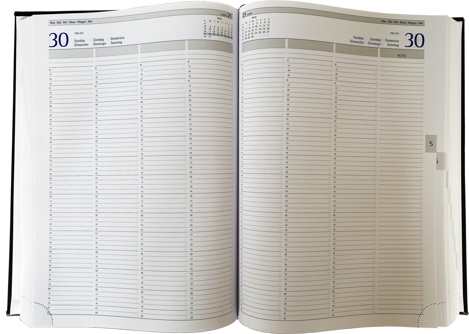 officio Planungsbuch/Praxiskalender DIN A4, 1 Tag/2 Seiten