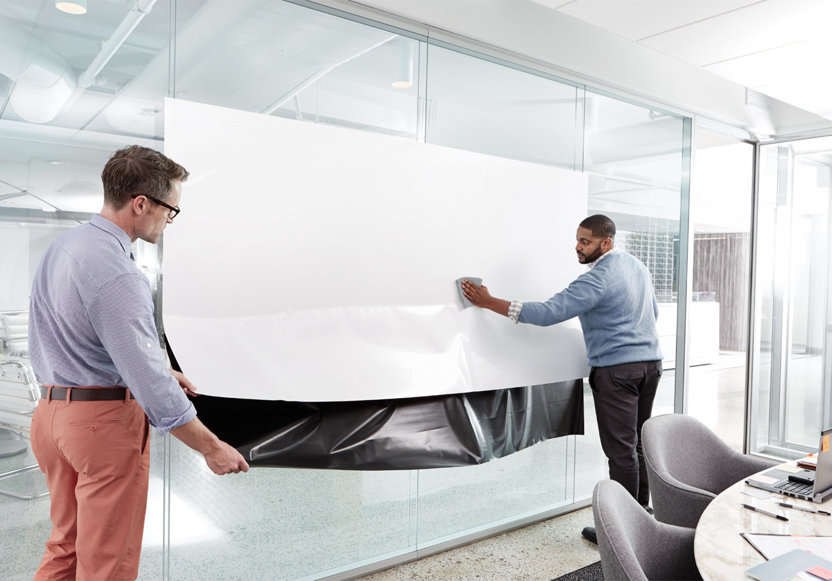 Postit WhiteboardFolie DRY ERASE, 121.9 x 243.8 cm, DEF8x4EU